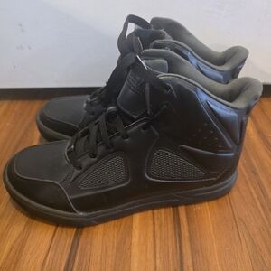 Men's Black High-Top Athletic Sneakers